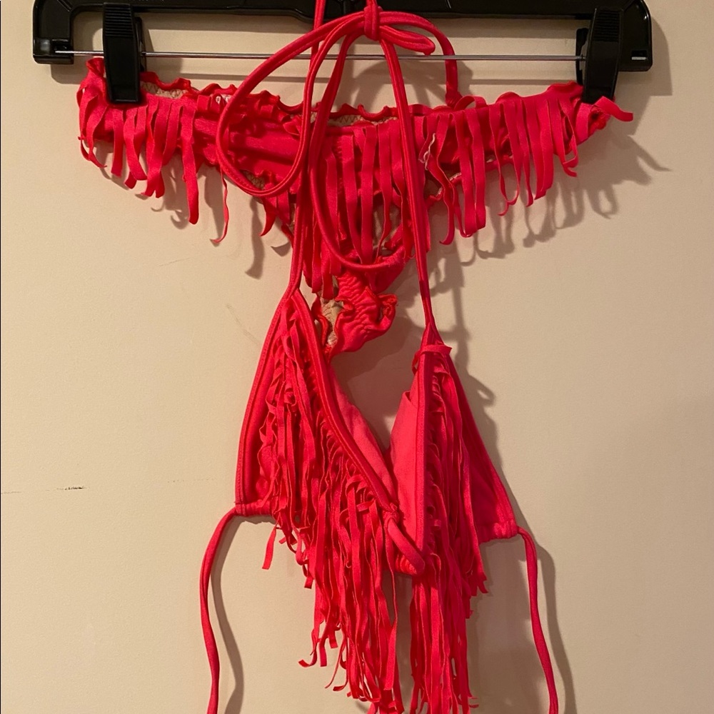 LULI FAMA FRINGE BIKINI XS